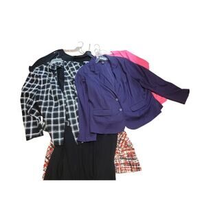 Lane Bryant 3X 4X Lot 7pc Womens Plus Jacket Cardigan Tops 26/28 Jessica London